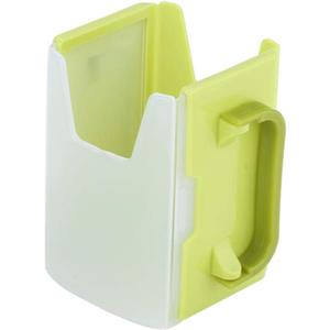 Adjustable Bottle Cup Holder Spill-proofMilk Box Drinking Bottle Cup Holder with Handle for Baby Toddler Kid Child Kitchen Tool (Green)