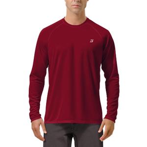 Roadbox Mens UPF 50+ UV Sun Protection Shirts Outdoor Long Sleeve SPF Rash Guard for Fishing Hiking Swimming Running