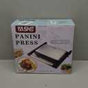 Panini Grill Press, 1200 W Sandwich Maker, Panini Maker with Non-Stick Coated Cast Aluminum Plates, Fits 2 Slices of Bread, 180-Degree Opening, Easy to Clean,Versatile Use