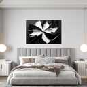 Abstract Wall Art Decor Modern Wall Art Pictures for Living Room Minimalist Black and White Wall Art Prints Abstract Canvas Art Wall Decor Flowers Artwork for Walls Home Office Decorations 24" X 36"