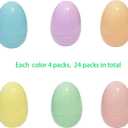 Pastel Color Easter Eggs 48 Piece Colorful Plastic Easter EggsPlastic Eggs Fillable Empty for Gift Baskets or Egg Hunt