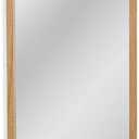 Bethanty Wall Mirror in Natural Brown Wood