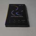 LED POI Staffs S-Shape with 241 Color Light Modes USB Rechargeable Magic LED S-Staffs Customized Colors, Profound Visual Effect