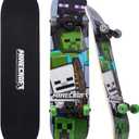 Voyager Skateboard with Printed Graphic Grip Tape - Great for Kids and Teens, Cruiser Skateboard with ABEC 5 Bearings, Durable Deck, Smooth Wheels