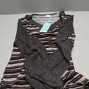 WIHOLL Sleeve Patchwork Shirts for Women Loose Fit V Neck Fall Outfits 2025 Trendy Sweaters Casual Tunic Tops (Small)