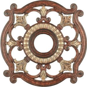 Livex Lighting 8216-63 Ceiling Medallion in Verona Bronze with Aged Gold Leaf Accents 0.1 x 0.1 x 1.5