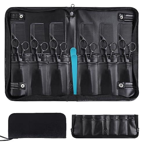 ZIORS Hair Shear Scissors Bag Holder,Hair Stylist Scissor Holder Pouch Cases for Hairdressers,Scissor Cases for Hairstylists Foldable Comb and Scissors Holder Shear Case for Hairstylists