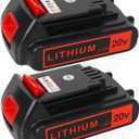 Battery 20v for BLACK+ DECKER Lithium: Batteries 20 Volt Max 4.0 ah Replacement Compatible with Cordless Power Tools XR Li- ion 2 Pack 20volt Drill LBXR20 LBXR2020 LBX20 LBXR2520 LB2X4020 LB2XR20