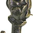 Hillman 122292 Rose Push Pin Hangers, Antique Brass, Pack of 10