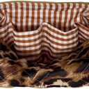 Travel Bag for Hair Tools&AttachmentsCompatible with Dyson Airwrap,Shark, Travel Storage Bag, Portable Travel case Organizer,multifaction Large Pink Cosmetic Bag with Pockets, leo print,