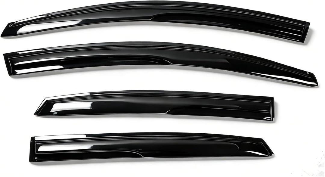 munirater Window Visors Rain Guard Wind Vent Shade Deflector Replacement for 2013-2019 Nissan Sentra Sedan 4-Piece Set Black