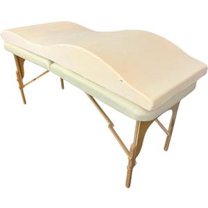 Lash Bed Topper Ergonomic Memory Foam Pad with Plush Cover, Spa Table Cushion for Eyelash Tech, Salon Mattress for Beauty Beds, Compatible with Massage and Spa Setups 28/70" (71/178 cm), Beige