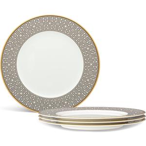 Noritake Infinity Bronze Set of 4 Dinner Plates, 11"