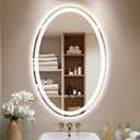 Oval LED Mirror for Bathroom,24x36 Lighted Vanity Mirror with Lights