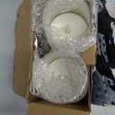 Flameless LED Candles, Upgraded Realistic Flickering Pillar Battery Operated Candles with Remote Timer, Acrylic Electric Set of 2 for Romantic Ambiance and Home Decoration(Grey)