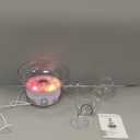 Nostalgia Countertop Retro Lighted Party Beverage Fountain 1.5 Gallon Capacity, 3-Tiered Cascading Tower with LED Base - Perfect for Punch, Juice, Champagne & More