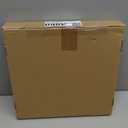 2 PCS Wooden Frame Square Decor Mirror, 12.6" x 12.6" Unbreakable Acrylic Decorative Mirror Wall Mounted, for Bathroom Entryway Bedroom Living Room Entryway Decorative