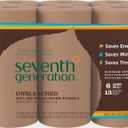 Seventh Generation Unbleached Paper Towels, 100% Recycled Paper, 6 Count, Pack of 4