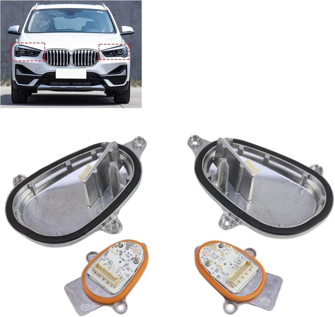 63119477821 63119477822 LED Daytime Running Lights Module Left & Right Lighting System Control Unit for BMW X1 F48 1.5L 2.0L 2014 2015 2016 2017 2018 2019 2022 2021 2022, Turn Signal Light
