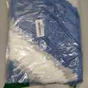 KAMA BRIDAL Microfiber Bath Mat Non-Slip Bathroom Floor Rugs Fast Water Absorbent Shower Mat Ultra Soft Bath Rug Anti-Slip Backing Machine Wash Blue 20x32