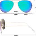 livho Sunglasses for Men Women Aviator Polarized Metal Mirror UV 400 Lens Protection