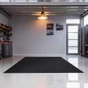 Grefinity Garage Floor Mat7.4'x 17' Oil Spill Mat Heavy Duty Under Car Mat for Garage & Driveway, Protects Against Oil, Chemicals & Stains with TPE Anti-Leak Backing, Reusable & Washable