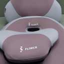FLORICH Seat Cushion and Lumbar Support Pillow for Office Chair Car Neck Headrest Pillow Memory Foam Seat Pads Pressure Relief Back Cushion and Carseat Pads(Purple) (3 piece)