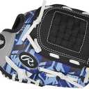 Rawlings | REMIX T-Ball & Youth Baseball Glove | Left Hand Throw | 9" | Blue (Blue)