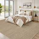 Outdoor Easy Jute Rug 5x7 Washable Non Slip Indoor Outdoor Easy Jute Rug Modern Solid Color Neutral Paito Stain Resistant Throw Carpet for Porch Kitchen Bedroom Living Room Backyard, Tan