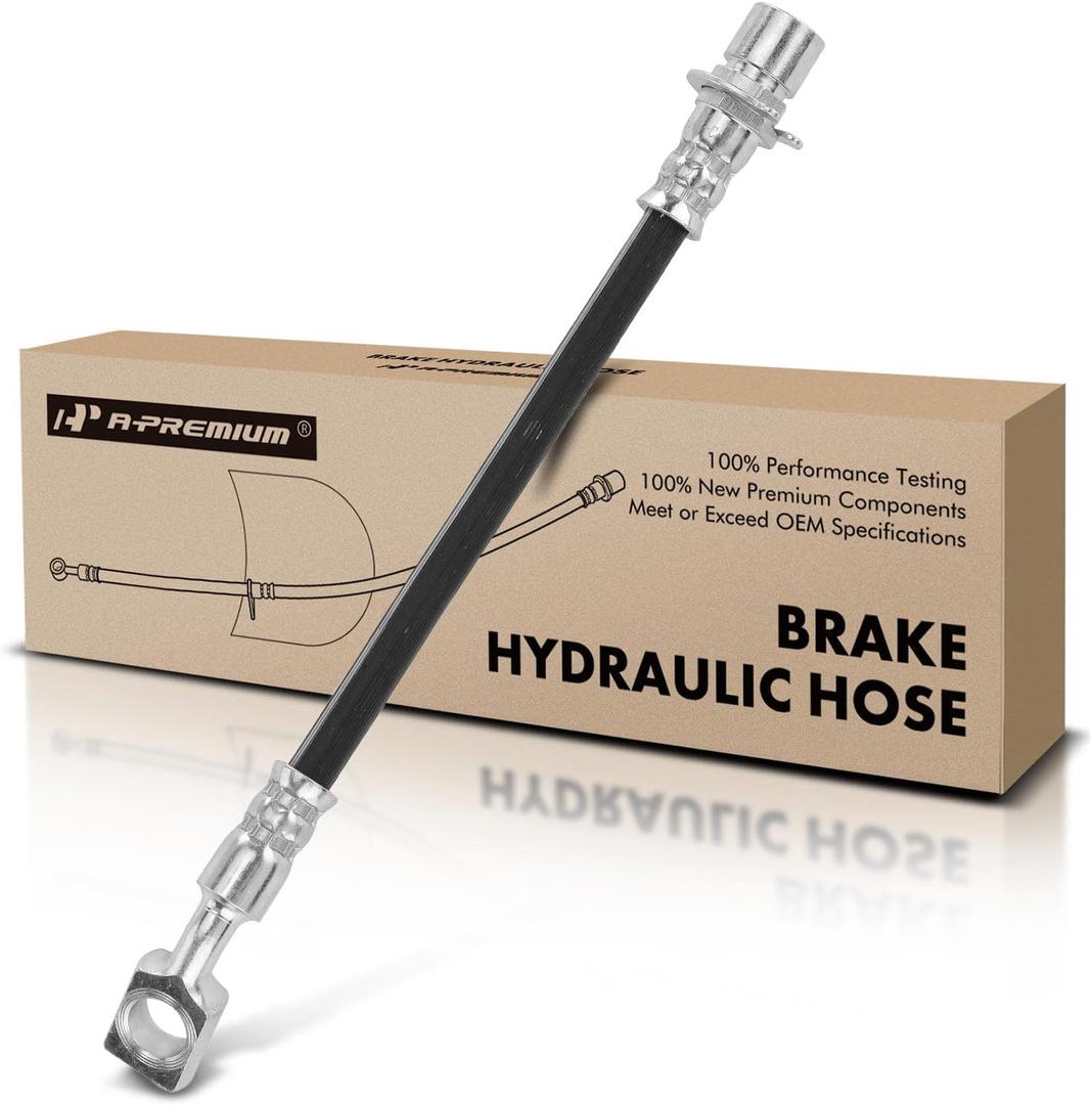 A-Premium Rear Driver or Passenger Outer Brake Hydraulic Hose Compatible with Select Chevy Models - Cobalt 2008 2009 2010 2.0L, with Rear: Disc Brake