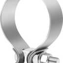 EVIL ENERGY 2.5 Inch Exhaust Clamp,2 1/2" Narrow Band Muffler Clamp Stainless Steel for Pipes,Mufflers,Catalytic Converters 2PCS