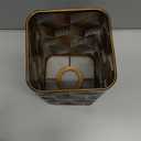 Medium Lamp Shade,Metal Lampshade with Geometric Pattern,Modern Style Lampshade for Table Lamp and Floor Light,20 x 11 x 11cm