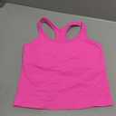 sphinx cat Womens Ribbed Workout Crop Tops with Built in Bra Yoga Racerback Tank Top Slim Fit (Pink, S)