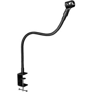 24-INCHS Flexible Gooseneck Microphone Stand with Heavy Duty Desk Clamp for Podcast, Meetings, Lectures, Radio Broadcasting Studio, Live Broadcast Equipment, TV Stations
