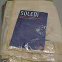 SOLEDI Large Double Laundry Hamper with Lid, Collapsible Clothes Hamper 2 section with Removable Bags, Space-Saving Laundry Basket for Bedroom, Dorm, College (145L, Beige)