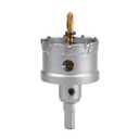 5-1/8 inch / 130mm Carbide Tipped Hole Saw,Metal Steel Hole Saw with a Drill Bit, Hole Cutter for Thick Metal,Stainless Steel,Iron,Sheet Metal and Wood. (130mm (5-1/8 inch))