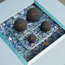 Stanbroil Ceramic Balls - 6" Round Fire Stones for Fire Pit Fire Bowl and Fireplace - Set of 4, Black
