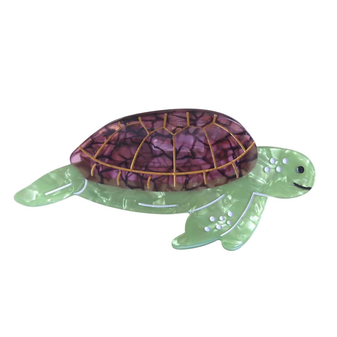 Funny Ocean Turtle Hair Clips,Funny Acrylic Claw Clip for Women, Sea Turtle Hair Clip