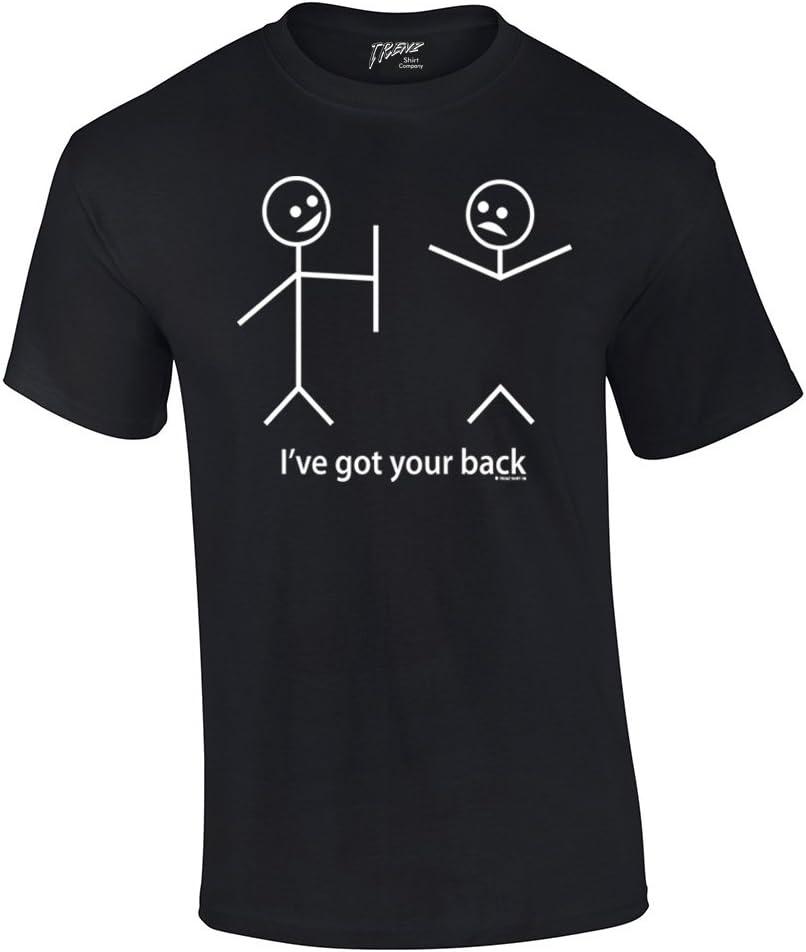 Funny Short Sleeve T-Shirt Stick Figures Humorous Sarcastic Phrases Novelty Short Sleeve T-Shirt (5X-Large, Black)