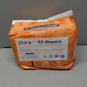 Pura Hypoallergenic Diapers, Size 1 (4-11 lbs), Newborn, Totally Chlorine Free, Wetness Indicator, Suitable for Sensitive Skin, Soft Organic Cotton Comfort, Overnight, 1 Pack of 32 Baby Diapers