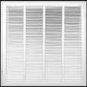 Fits 24x24 Duct Opening | Filter Included Steel Return Air Filter Grille by Handua [Removable Door] | Vent Cover Filter Grill | White | Outer Dimensions: 26 5/8"W X 26 5/8"H