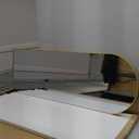 71x32" Large Arched Full Length Mirror, Gold Floor Standing Mirrors for Bedroom, Full Body Dressing Mirror with Stand, Tempered Glass Safety Wall Mirror for Living Room, Bathroom, Entryway Decor