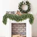 Sggvecsy 6Ft Christmas Cedar Garland Real Touch Artificial Pine Cypress Realistic Greenery Garland for Table Wall Mantle Indoor Fireplace Home Holiday Winter Xmas Decoration (1 Pack)