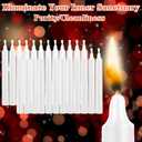 24 Pack White Spell Chime Candles  Premium Mini Unscented Taper Candles for Rituals, Prayer, Birthdays, Meditation, Altar, Spells, Chime Candles - 4 Inch Tall - Ideal for Witches