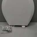 BEMIS 500EC 390 Toilet Seat with Easy Clean & Change Hinges, 1 Pack Round, Cotton White