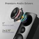 Elimavi Computer Speakers with Subwoofer, 2.1 PC Speakers with Powerful Bass and 120W Peak Power,Bluetooth 5.3, Aux/RCA/Optical/Coaxial,in for Desktop, Monitor, Gaming