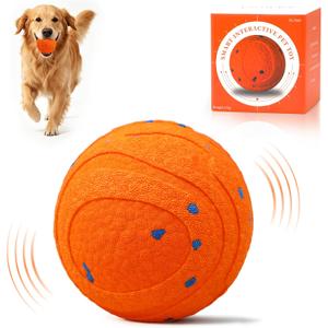 Interactive Automatic Bouncing Dog Ball, Motion Activated Self Moving Toy for Boredom & Separation Anxiety, Durable Chew-Proof ETPU Shell, Rechargeable Pet Ball for Indoor Outdoor, Small Medium Dogs