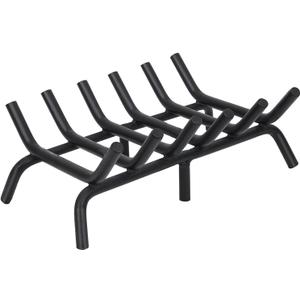 Fireplace Grate 20 inch - Fireplace Log Grates Heavy Duty Solid Round Steel | Fireplace Log Holder No Assembly | Burning Wood Log Rack for Indoor Chimney Hearth & Outdoor Camping