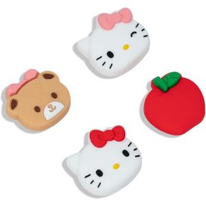 Kuitmor 4PCS Thumb Grips Caps Compatible with Switch/OLED/Lite, Kawaii Charactor Thumbs Grip, Soft Silicone Switch Joystick Cover for JonCon, Cute Cat Style, White & Red