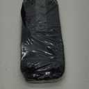 Odonata Large Toilet Paper Storage Basket with Lid, Slim Toilet Paper Organizer, Hold up to 20 Regular Rolls or 15 Mega Rolls. (Black, 49L)